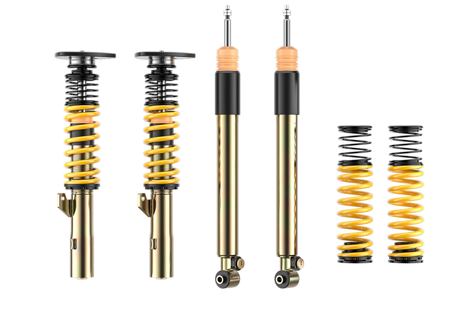 Fester Bestandteil des Lieferumfangs des ST XTA plus 3 sind an den Vorderachsfederbeinen montierte Unibalstützlager. Durch das unibalgelagerte ST Stützlager wird die Lenkung viel präziser als bei herkömmlichen Domlagern mit Gummimetallelementen.